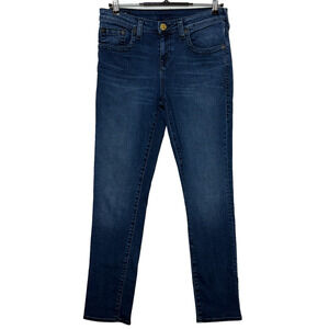 True Religion Boys Youth Size 20 Blue Geno Slim Dark Wash Measures 32X32